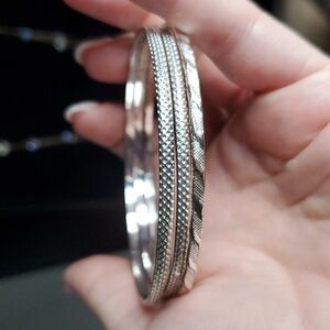 Silver bangles